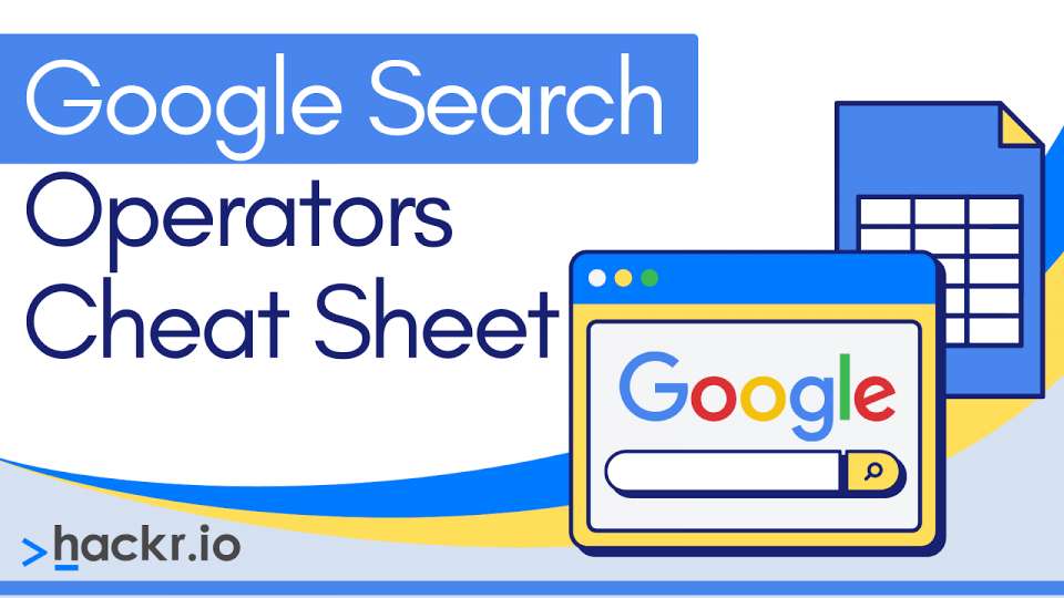 Google Search Operators Cheat Sheet