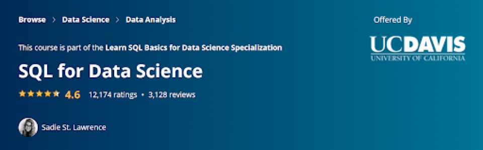 SQL for Data Science (UC Davis)