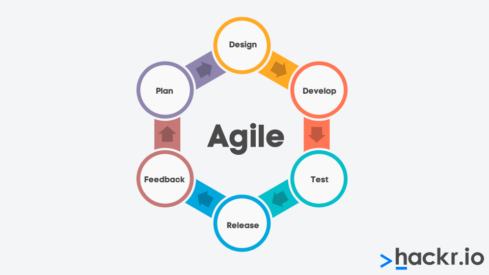 Agile methodology flow chart image