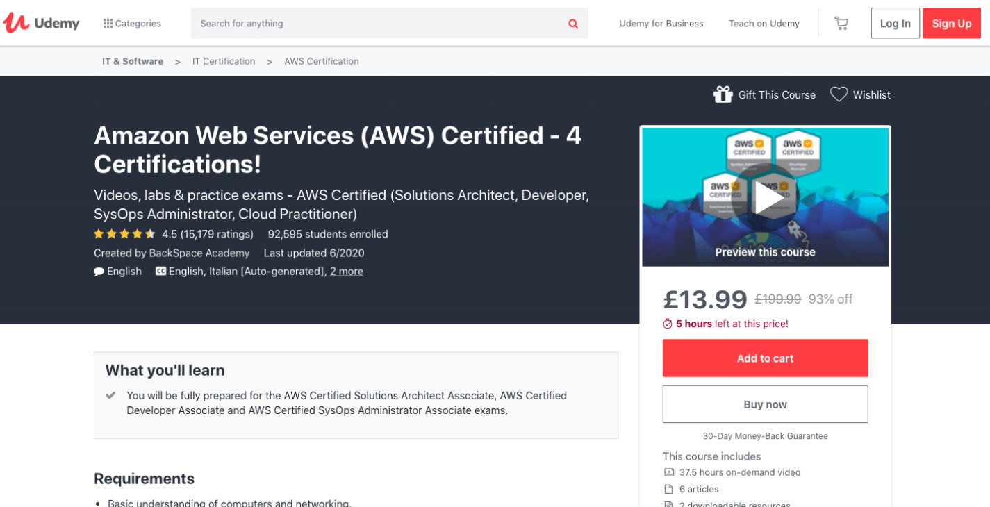 Amazon Web Services (AWS) Certified - 4