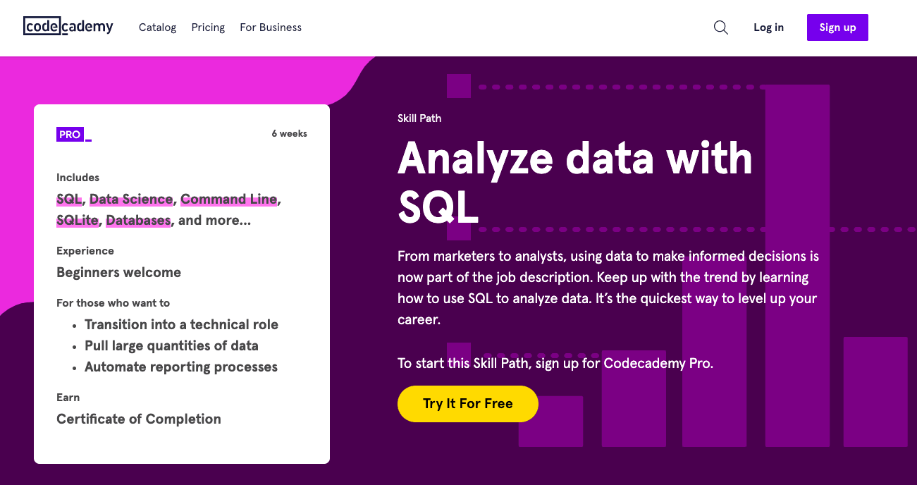 Analyze data with SQL