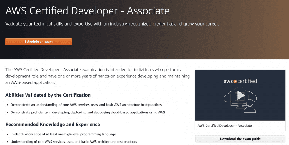 AWS Certified Developer – Associate