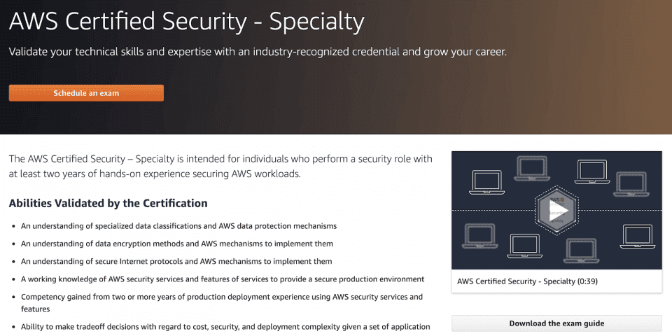 AWS Certified Security – Specialty
