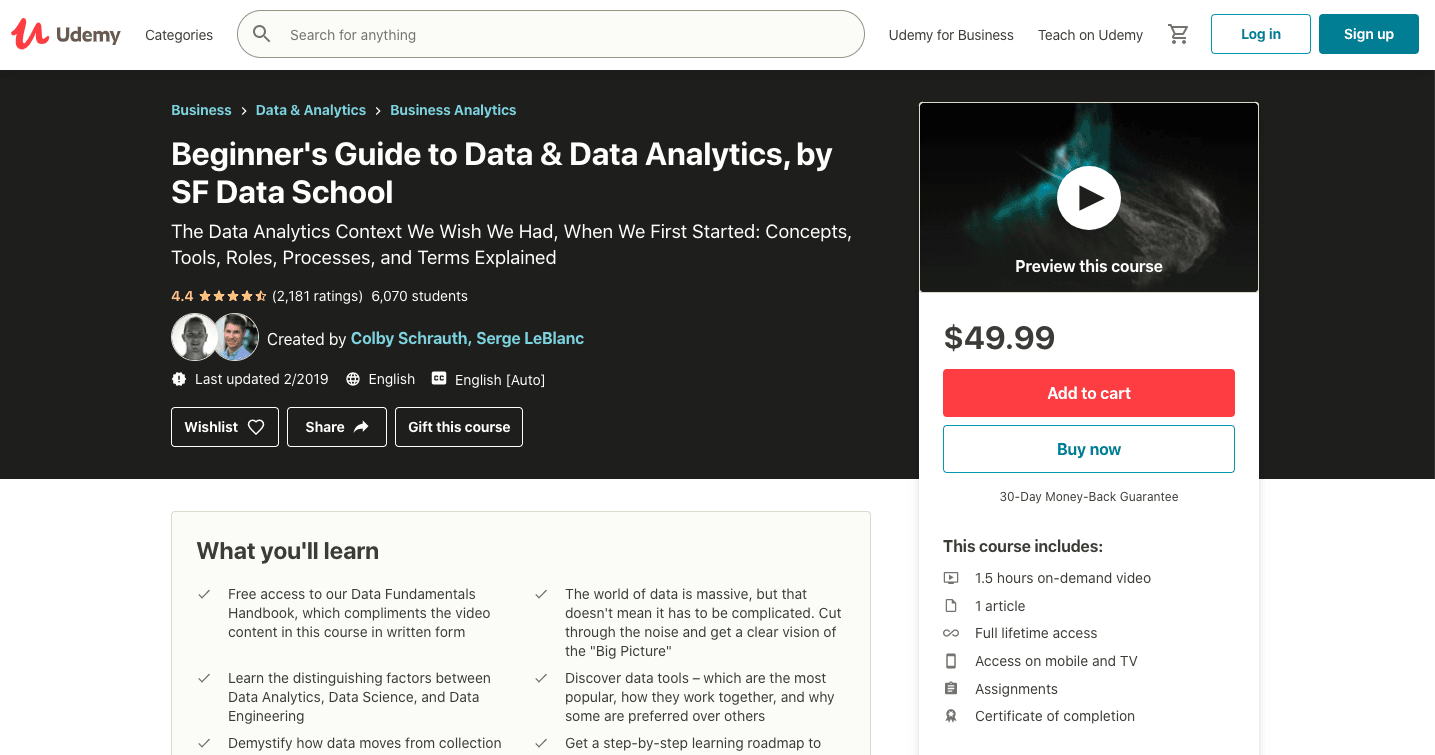 Best Data Analytics Courses Online (for Job & Future)