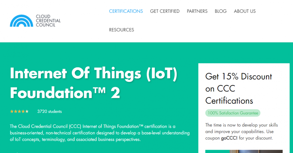 CCC’s Internet of Things Foundation