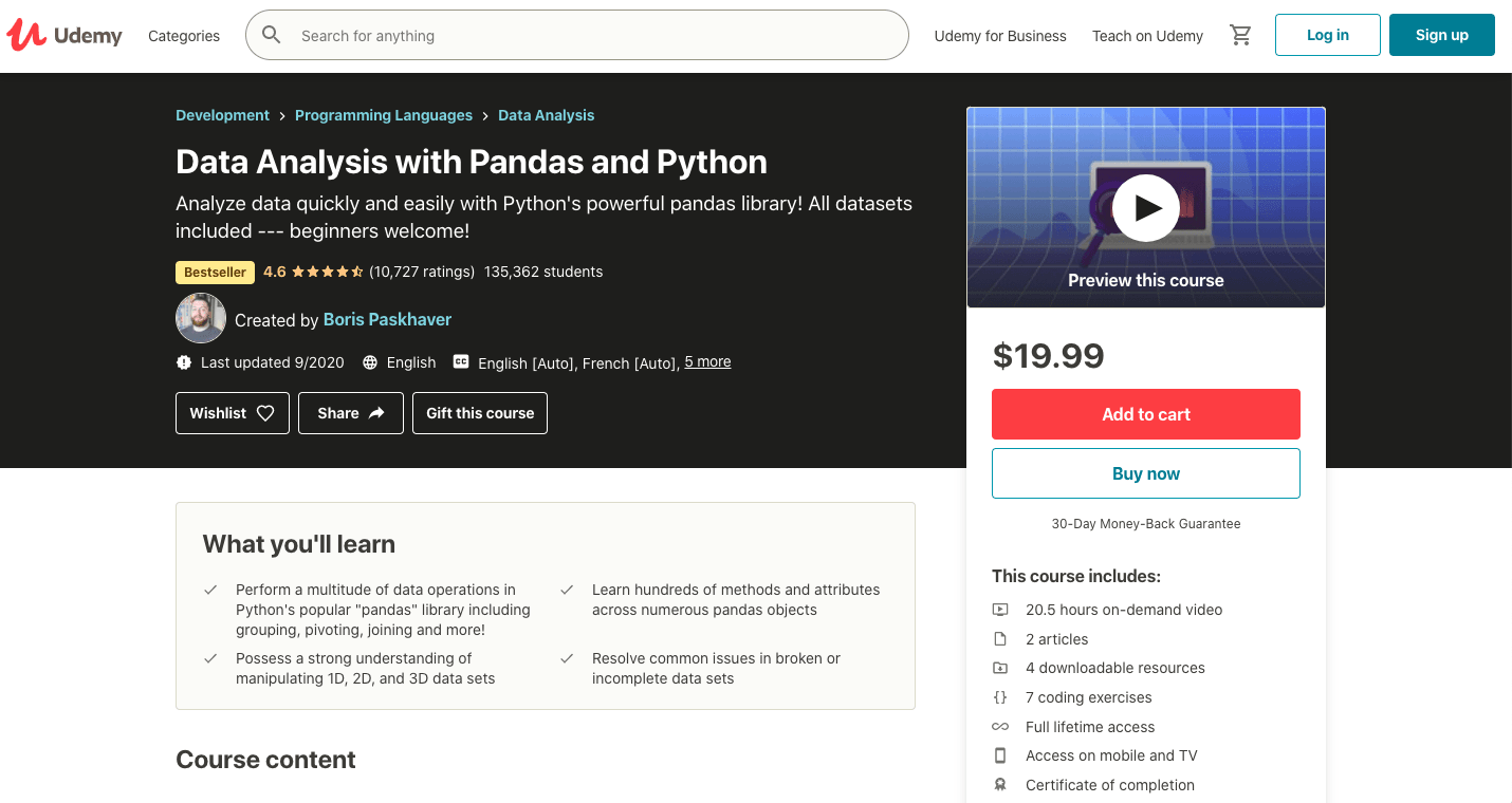 Data Analysis with Pandas and Python