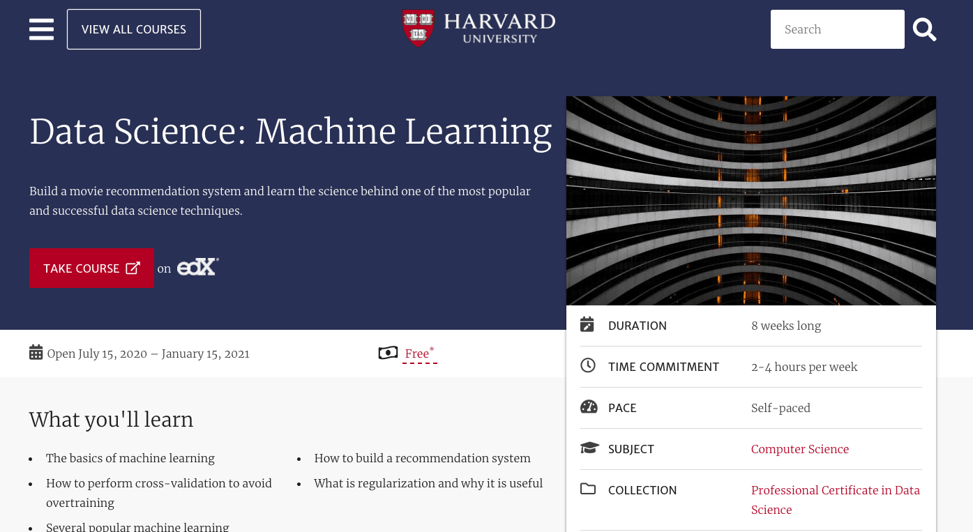Data Science: Machine Learning