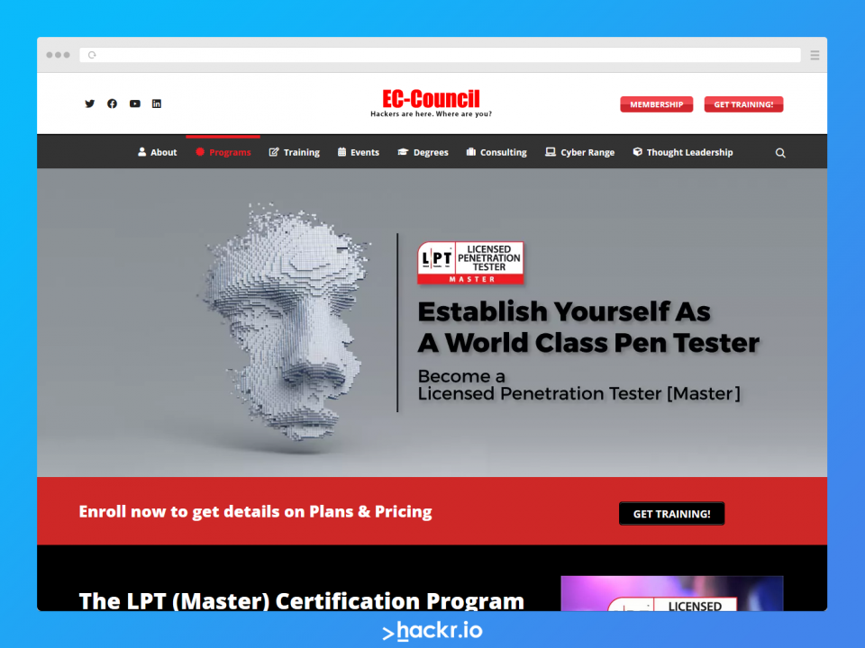 EC-Council Licensed Penetration Tester Master (LPT)