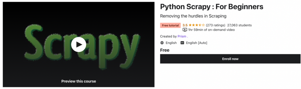 Python Scrapy: For Beginners