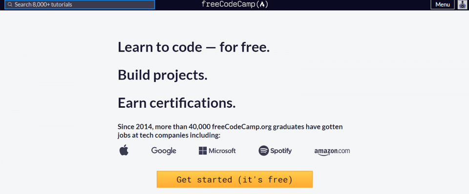 FreeCodeCamp screenshot.