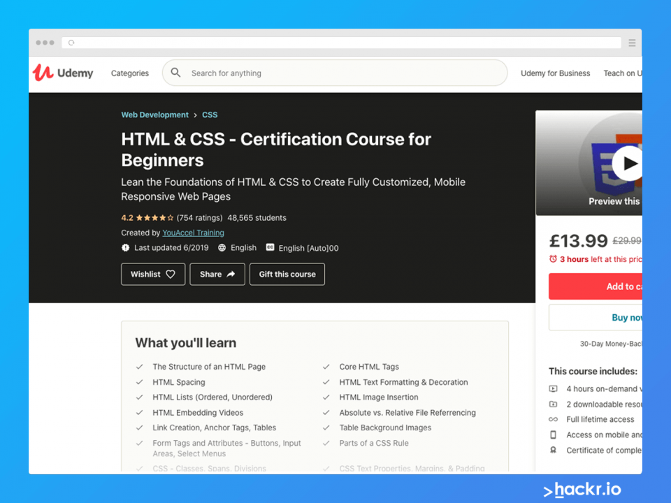 HTML CSS Certification 
