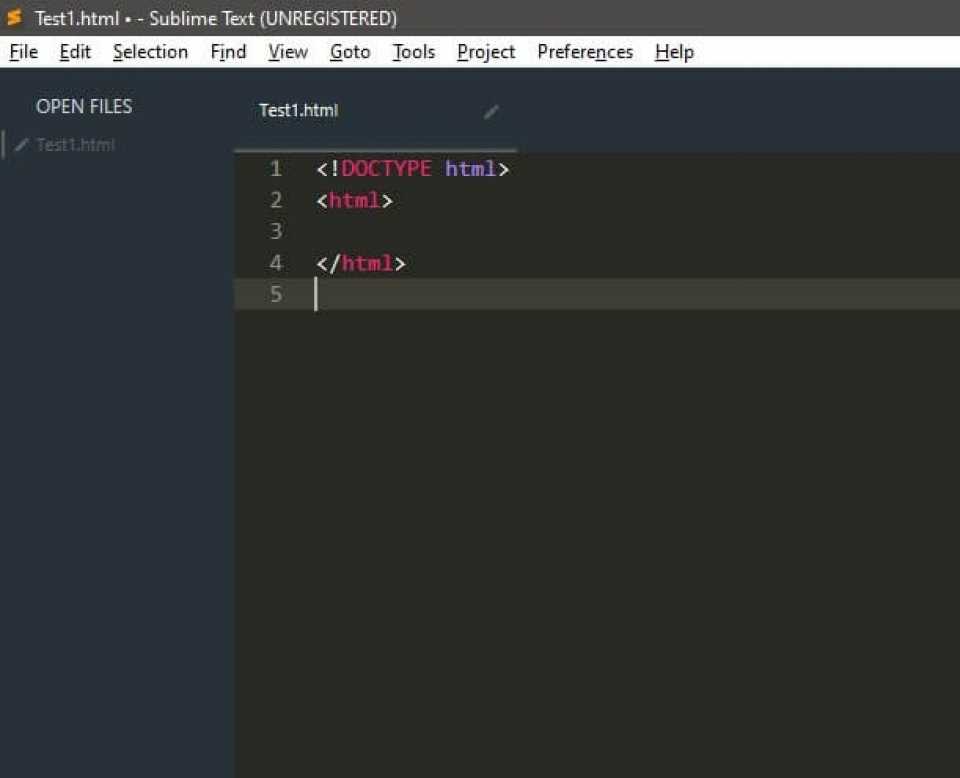 Image of Code with HTML tags