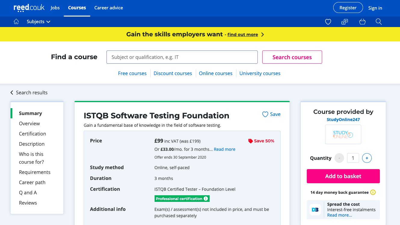 ISTQB Software Testing Foundation
