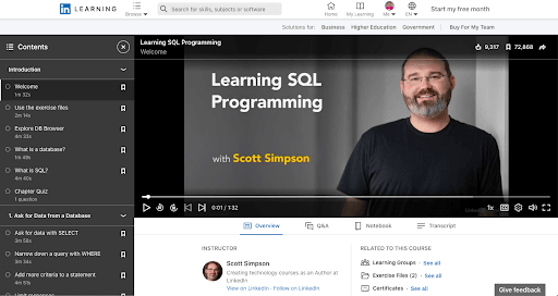 Learning SQL Programming