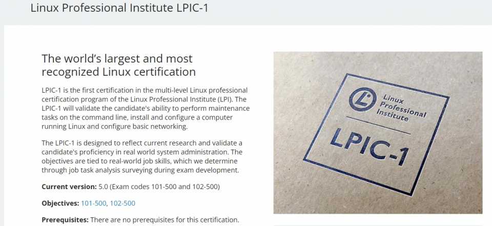 LPIC 1 – Linux Administrator