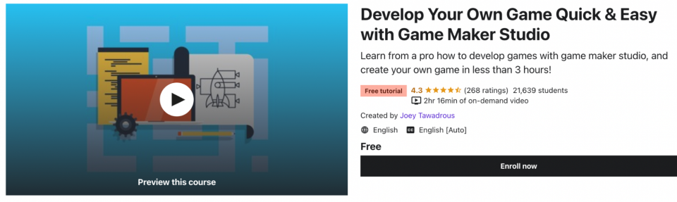 Develop Your Own Game Quick & Easy with Game Maker Studio