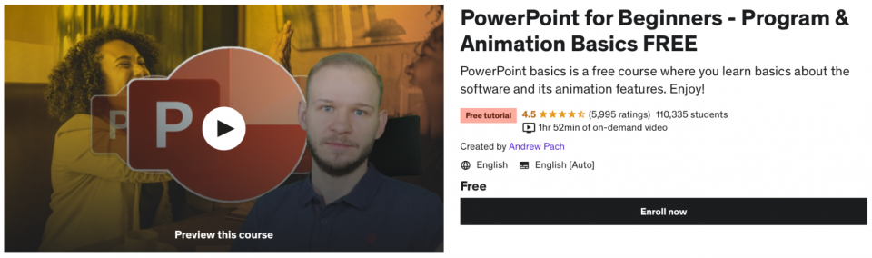 PowerPoint for Beginners — Program & Animation