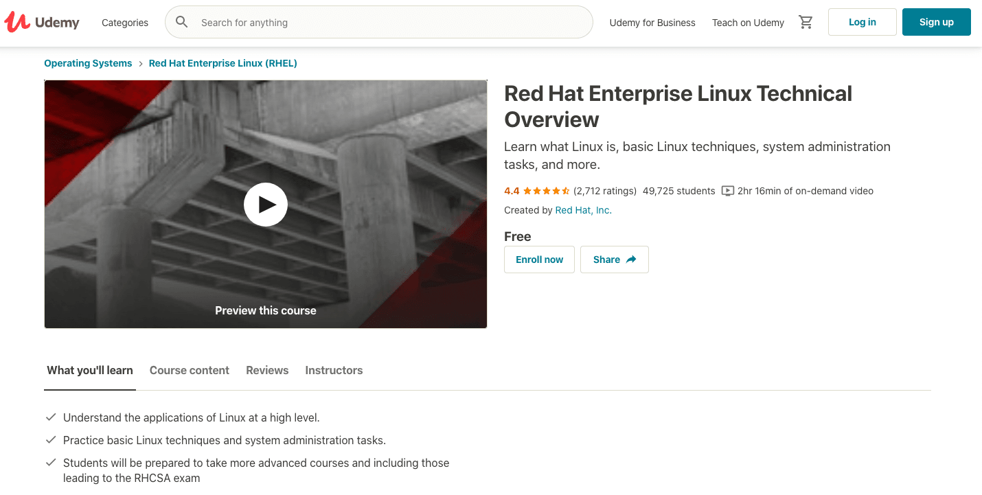Red Hat Enterprise Linux Technical Overview