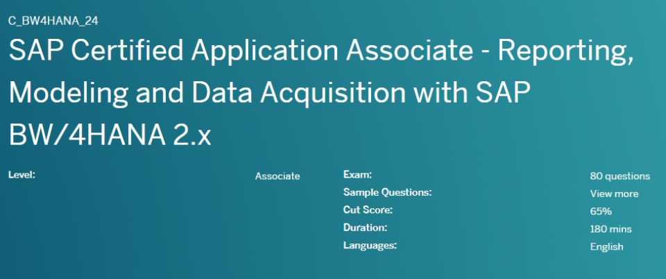 Reporting, Modeling, and Data Acquisition with SAP BW/4HANA 2.x