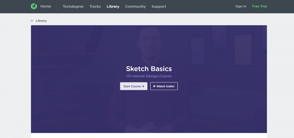 Sketch Basics Team Tree House Course Webpage