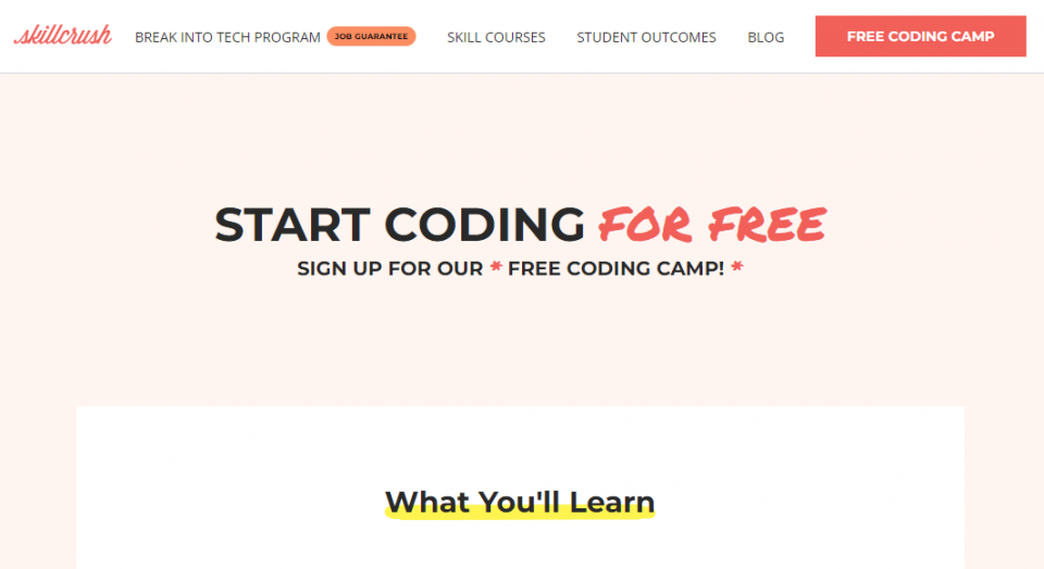 A targeted free coding camp.