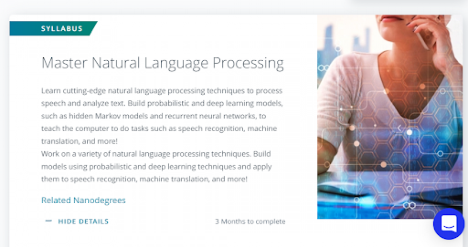 Udacity’s Master Natural Language Processing