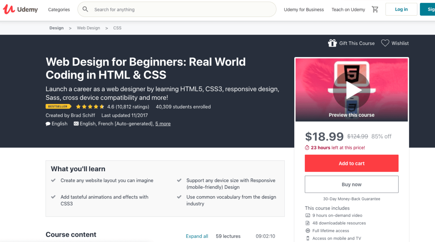 Web Design for Beginners: Real World Coding in HTML & CSS