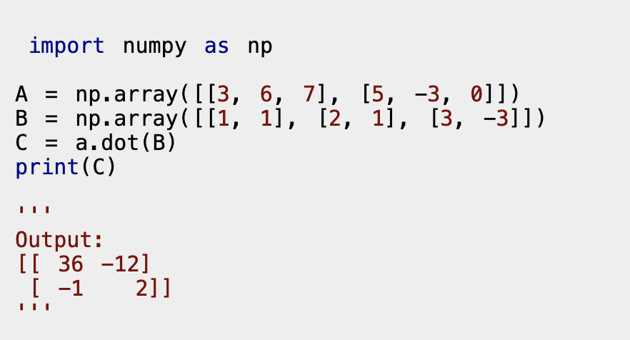 Python Matrix Multiplication