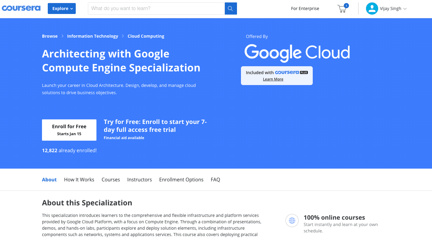Architecting With Google Cloud Platform