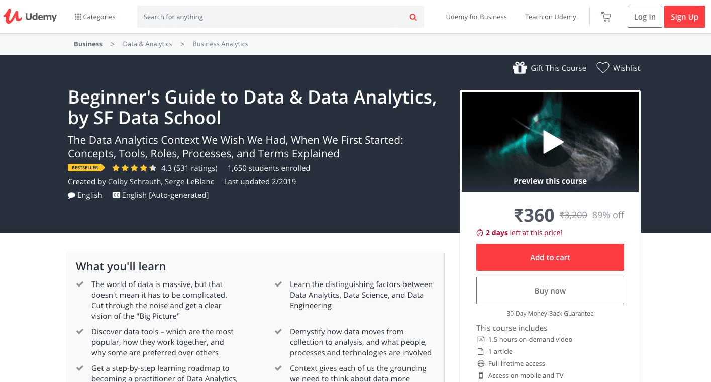Top 10 Data Analytics Courses Online: All Levels Updated