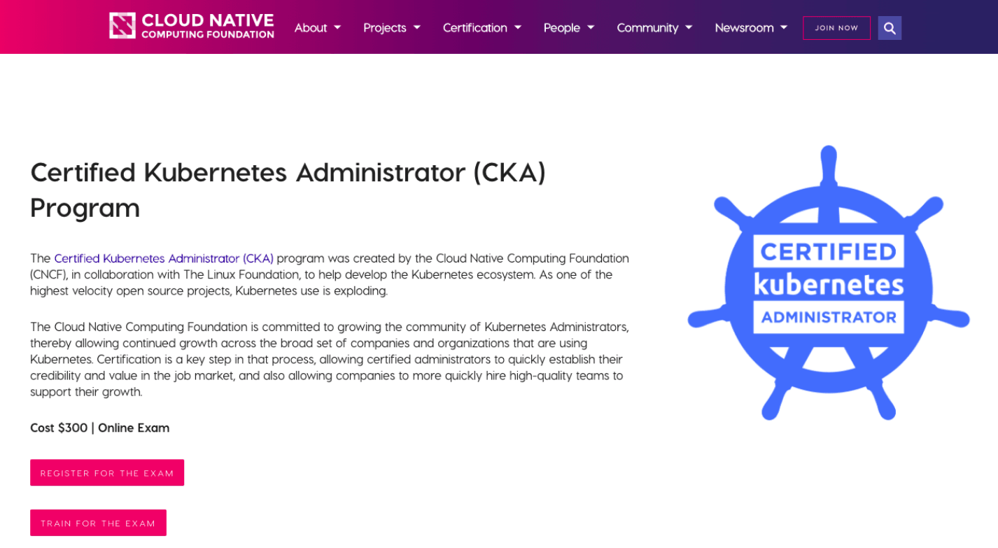 Certified Kubernetes Administrator (CKA) Program