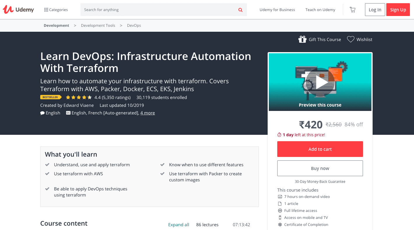 Learn DevOps: Infrastructure Automation With Terraform