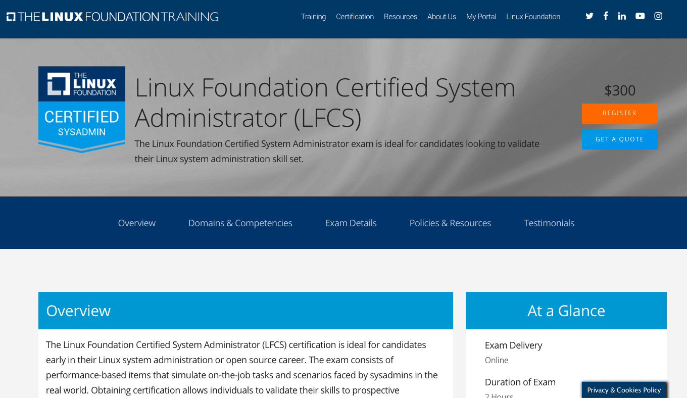 LFCS (Linux Foundation Certified System Administrator)