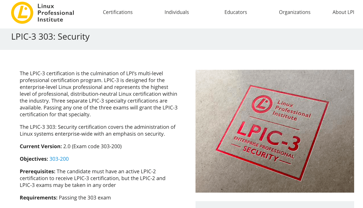LPIC-3 303: Security